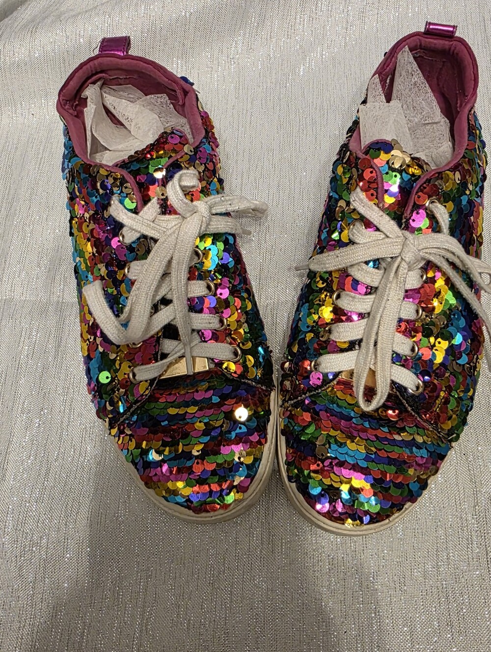 ALDO Rainbow Sequin Sneakers